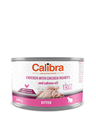 Calibra Cat Kitten Chicken with Chicken Hearts and Salmon Oil